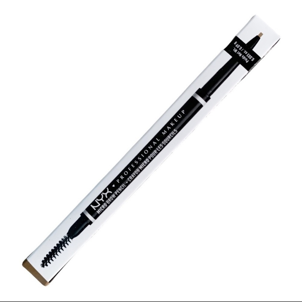 NYX Micro Brow Pencil NEW Blonde Eyebrow Defining Crayon Dual Sided NIB - Picture 6 of 8